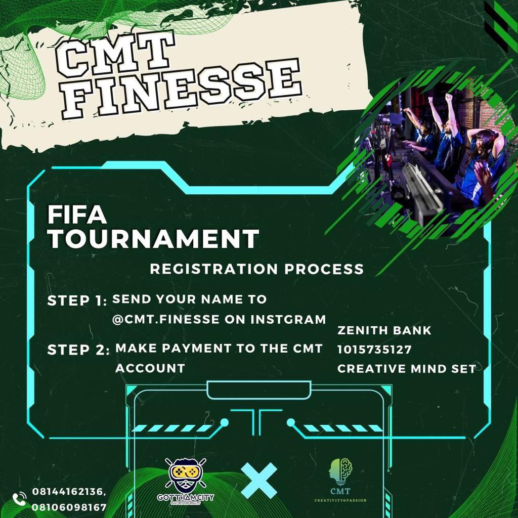 majorayejackson's tweet photo. You’ve been bragging about being a FIFA champion in your house, COME OUTSIDE AND PROVE IT‼️

Limited slots for the FIRST 32 People to register @CMTFINESSE 

#AbujaTwitterCommunity 
#FIFA23 
#gamingcommunity https://t.co/Po3GnVigv2