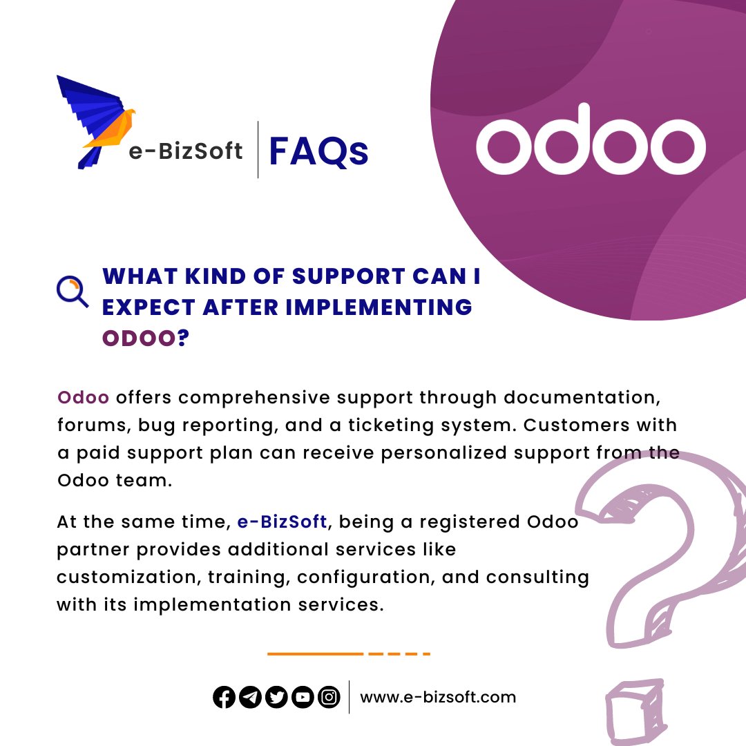 ebizsoft's tweet photo. We are sure you have questions about migrating from QuickBooks to Odoo; e-BizSoft, Inc has compiled a list of FAQs’ s for you!

Visit For More Details https://t.co/D3Q9Lwdheh

#QuickBooksToOdooMigration #BusinessTransformation #FAQs #OpenSourceERP #StreamlineProcesses https://t.co/PaVhsloq0v