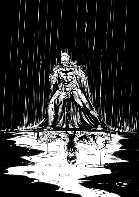 BATMAN/Bruce Wayne#イラスト 