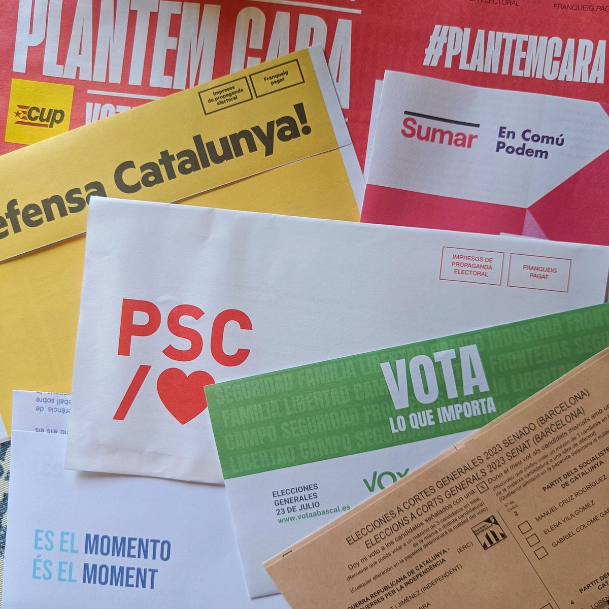 PereConca's tweet image. El dilema, a la bústia de casa #23J