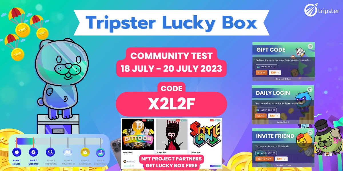 Tripster Travel Pass on Twitter "Tripster Community Lucky Box Testing