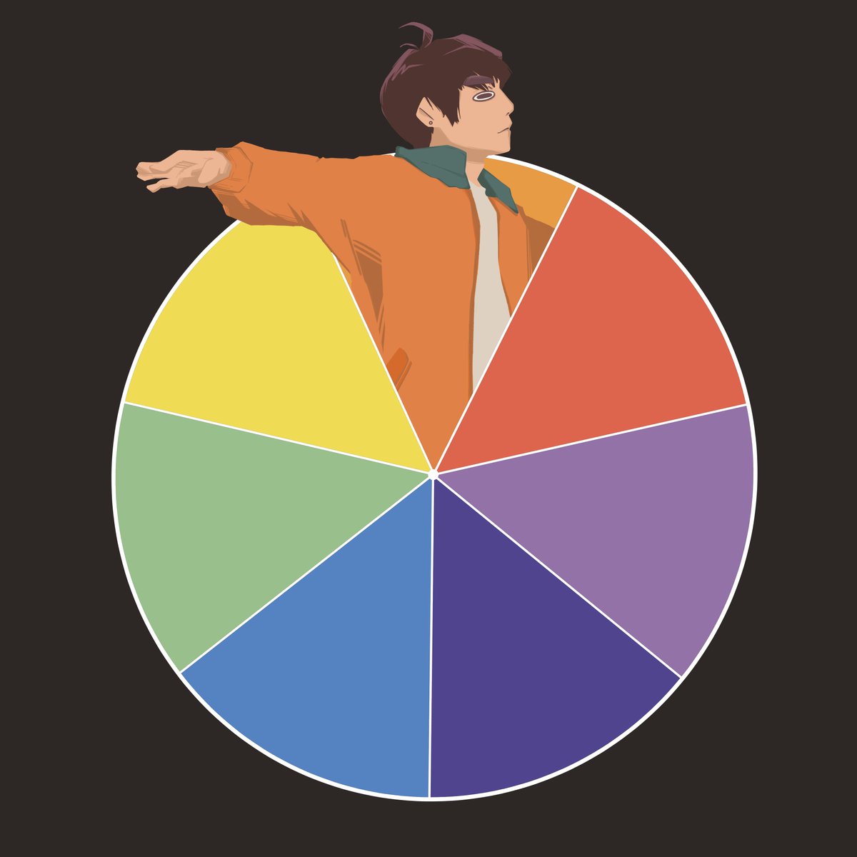 is it too late for this art trend? 🥹 here's a lil euphoria jungkook 💛
seven colors, seven members ! who should I draw next? #bts