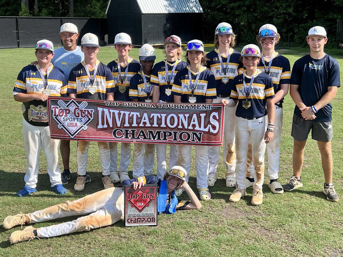 RiptideBSBL's tweet photo. Great job to our 13u team this wknd finishing the season 3-1 lead by some strong pitching from M. Feuer (6 inn, 8K, 2B, 0 ER) &amp; E. Harmsen (6 inn, 5K, 0 BB, 0 ER). 

Great job and great way to finish the season guys! https://t.co/wcNn1692VX