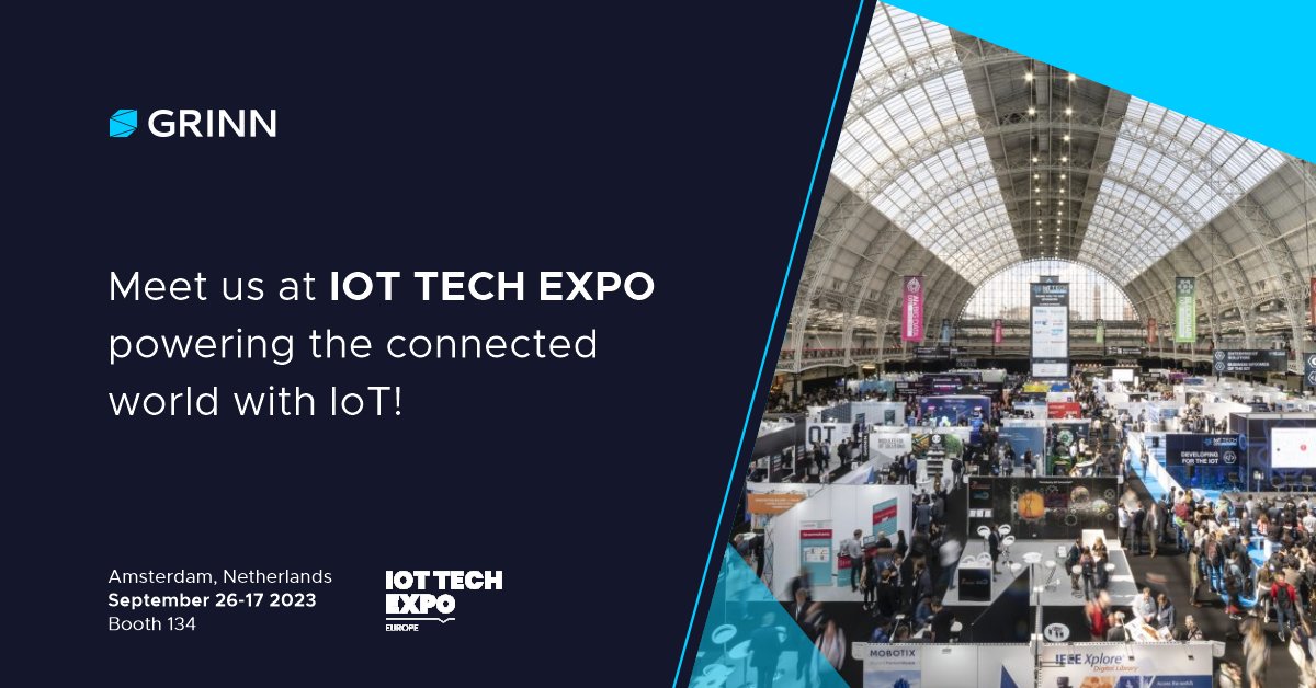 This September, we invite you to join us at the <a href="/iottechexpo/">IoT Tech Expo</a>, where Grinn will be showcasing our latest products and innovations. Mark your calendars and save the dates, because we would love to see you there. Contact us to set up a meeting 

#iot #internetofthings #hardware