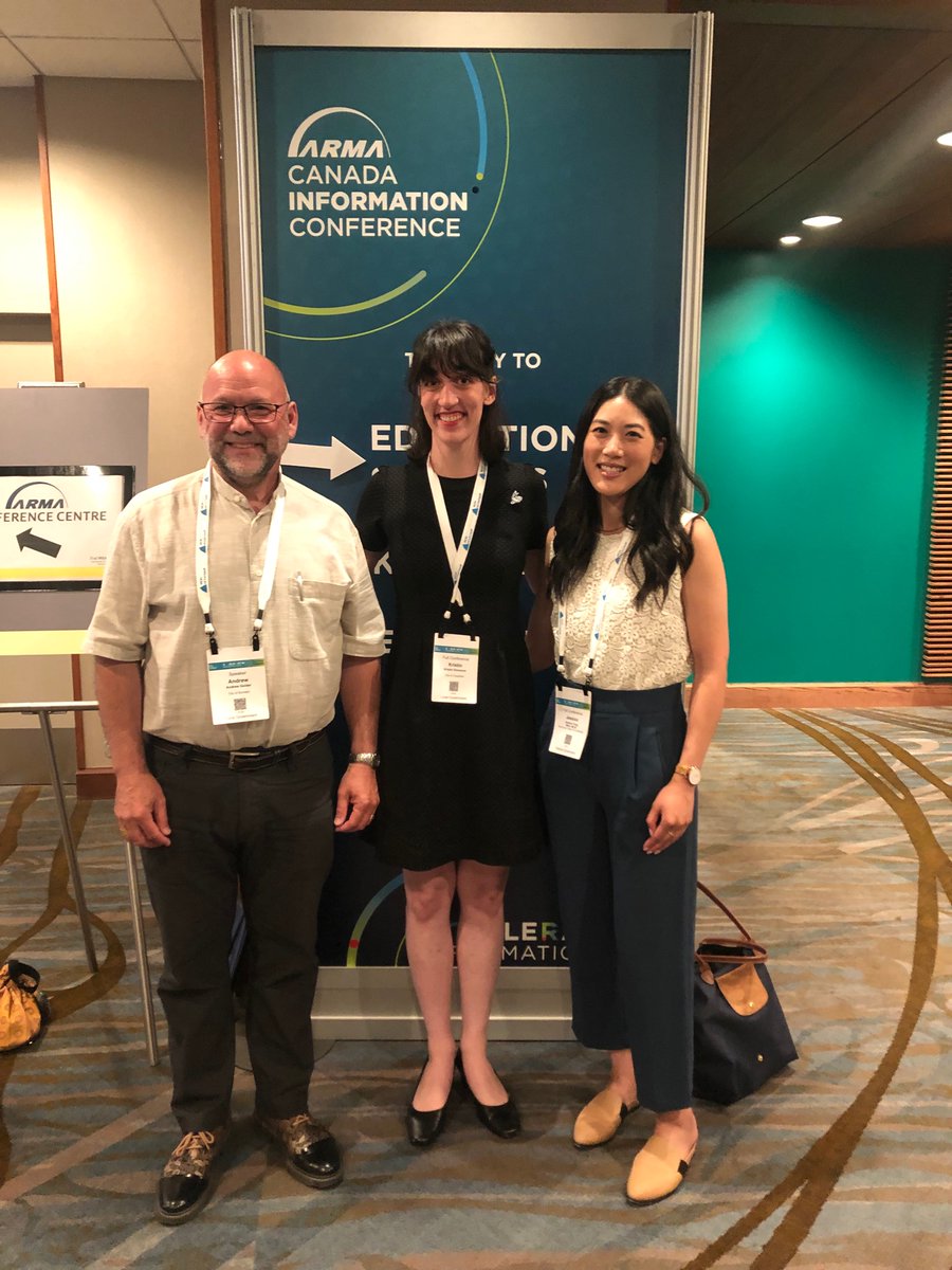 ARMA_Vancouver's tweet photo. Good morning!
It’s day 2 of the ARMA Canada Information Conference in Toronto, and we’re excited to have a couple members of the ARMA Vancouver Board here in attendance. Come say hi!
Looking forward to a whole new day of learning and connection. 💾📦 📄
#ACIC23 #ARMACanada https://t.co/IxiFh9F7Wj