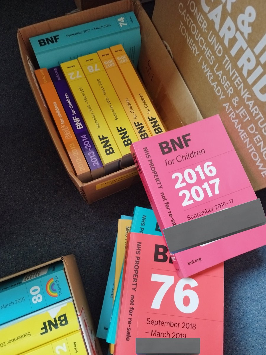 RxGav's tweet photo. Know anyone who wants old BNFs? https://t.co/U82903w3Cp