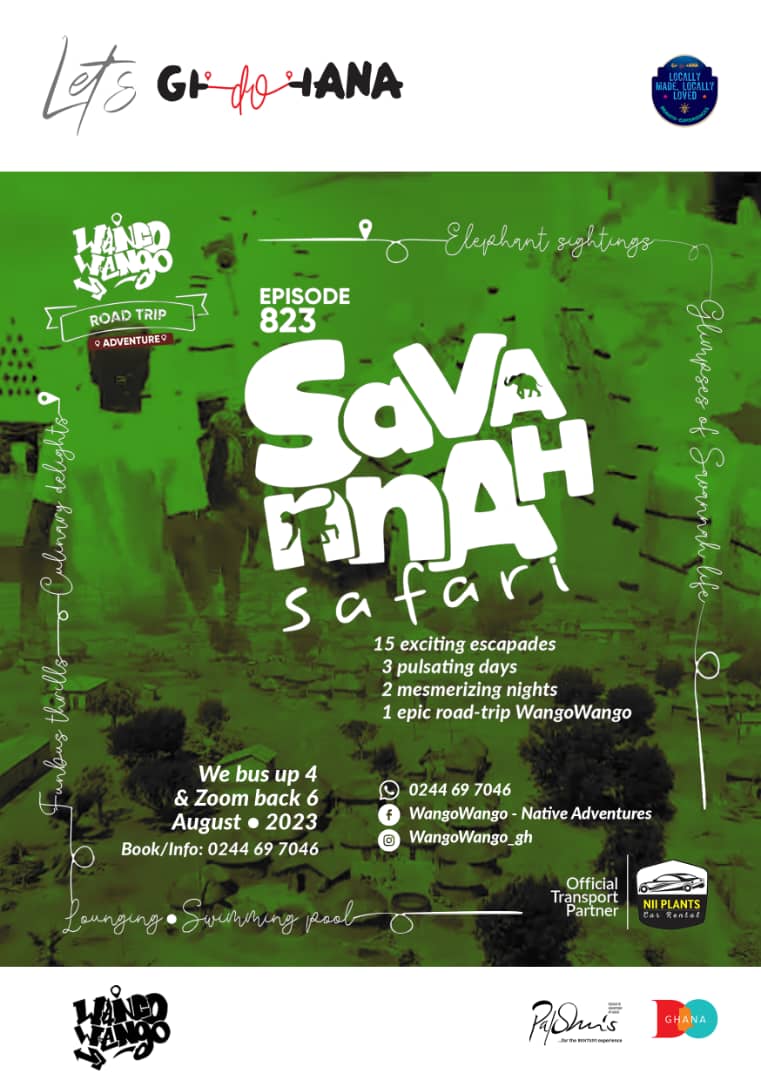 UKGCC_ACCRA's tweet photo. Join Savannah Safari - the epic #WangoWango road-trip adventure from 4th - 6th August, 2023.
See details below! https://t.co/oWhaRH6Lny