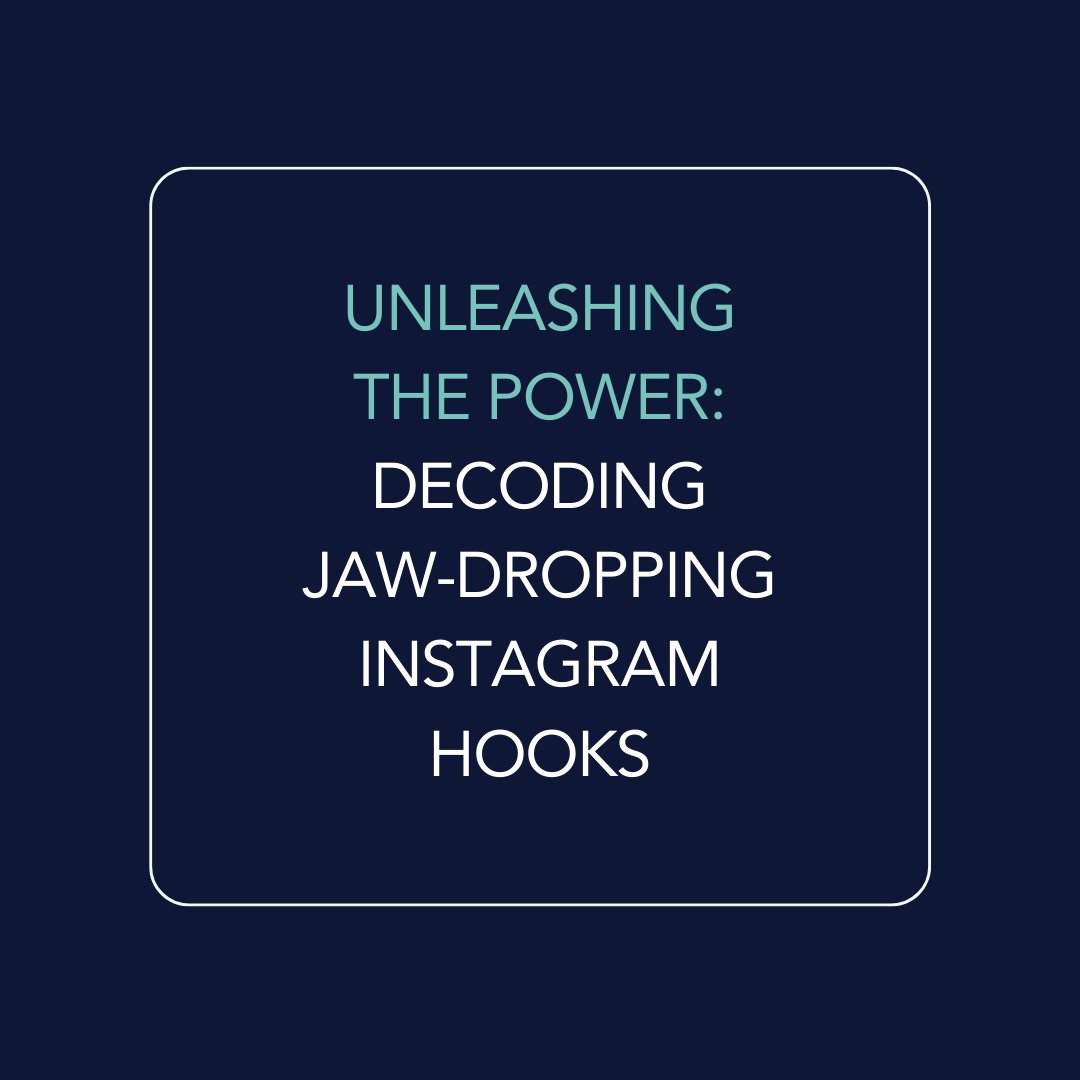 Master Instagram hooks with impactful visuals, captions, authenticity, and consistency. Engage and captivate your audience effectively.

#InstagramHooks #VisualImpact #CaptivatingCaptions #AuthenticityMatters #EngagingAudience