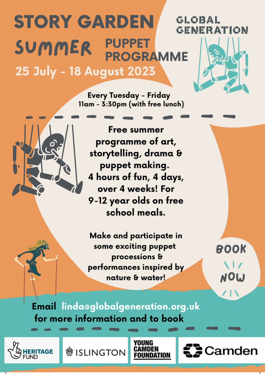 I'm looking forward to leading workshops as part of this summer project! 
#free #camden #islington #artworkshop <a href="/global_gen/">Global Generation</a>