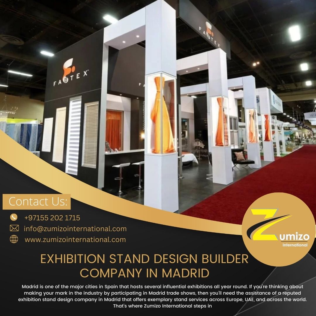 EzraZumizo's tweet image. Exhibition Stand Builders in Madrid
We are one of the most trusted trade show booth builders in Madrid that cater to our clients every exhibiting request within their estimated budgets.
#exhibition #boothbuilder #tradefair #standdesign