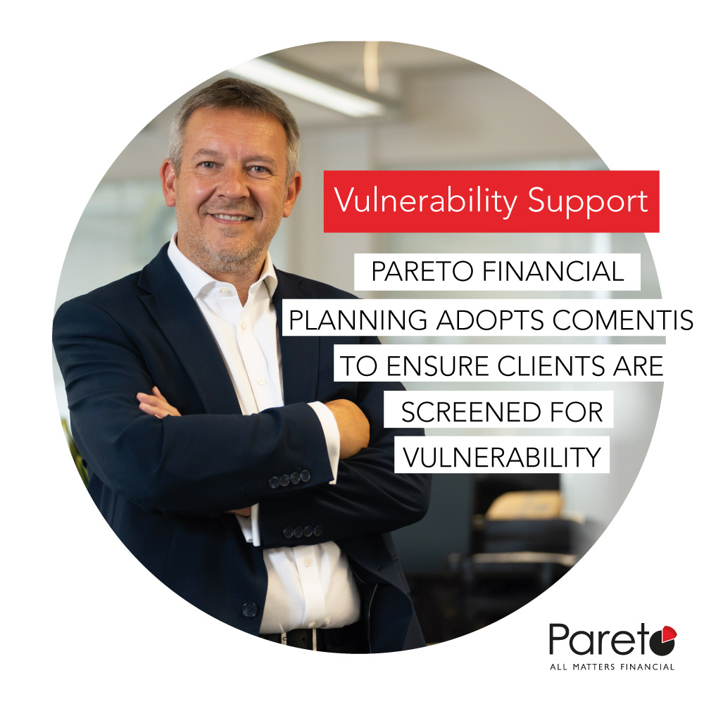 ParetoFP's tweet image. We are committed to putting our clients' wellbeing at the forefront of what we do - We have fully integrated Comentis into our client journey to ensure everyone is consistently and objectively screened for vulnerability.
Read more here: paretofp.co.uk/pareto-adopts-…

#ClientWellBeing