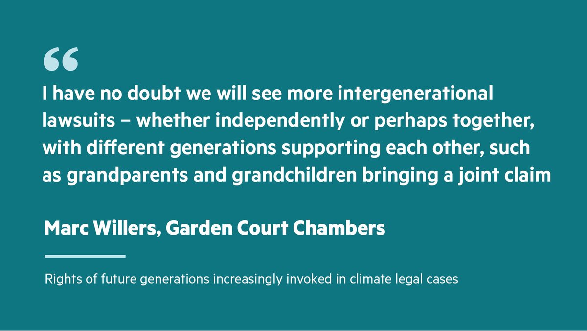 Sustainable Views (@sustainviews) on Twitter photo Litigation triggered by generational concerns about climate change is set to rise as courts are asked to consider the rights of different age groups in the face of climate impacts
on.ft.com/3pUw5PQ
<a href="/mwillersqc/">Marc Willers KC</a> <a href="/gardencourtlaw/">Garden Court Chambers</a> Litigation triggered by generational concerns about climate change is set to rise as courts are asked to consider the rights of different age groups in the face of climate impacts
on.ft.com/3pUw5PQ
<a href="/mwillersqc/">Marc Willers KC</a> <a href="/gardencourtlaw/">Garden Court Chambers</a>