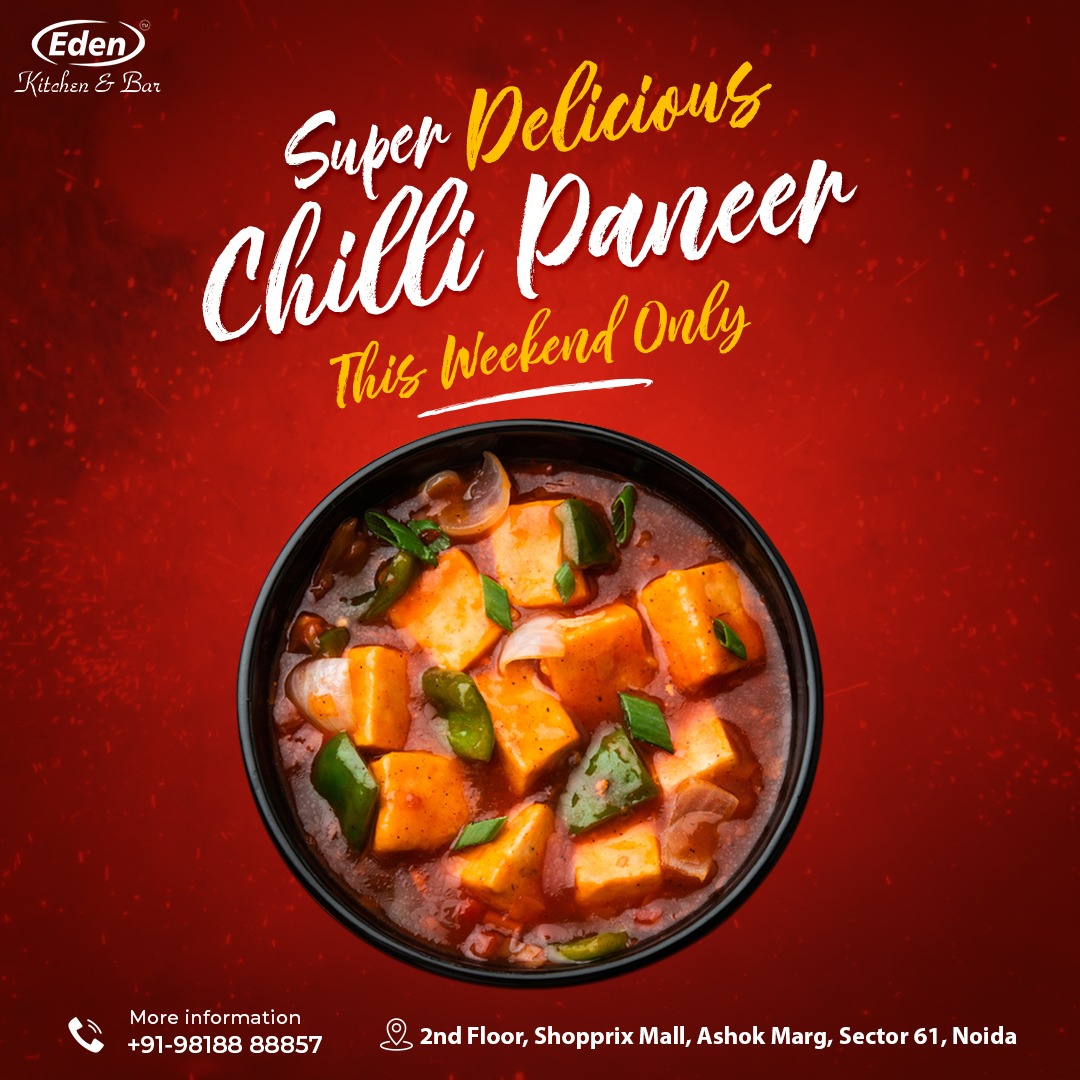 🌶️🧀 Spice Up Your Taste Buds with Super Delicious Chilly Paneer! 😋🌟 A burst of flavors that'll leave you craving for more! 🍽️✨

@eden_kitchenbar
#EDEN 

#Chilly #chillypaneer #paneer #paneerrecipes #paneerlove #paneerlover #mixfood #pureveg #desighee #food #foodie