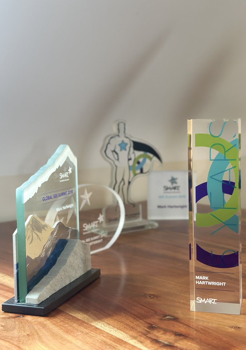 MarkHartwright's tweet photo. New addition to my #DeskSetUp Happy 5 year #WorkAnniversary to me!
So many amazing memories shared with each one of these! And the beautiful people I receive them with.
I wonder who else has their one of these? #SEESummit #ConnectionsThatMatter https://t.co/WQ94ilKRmJ