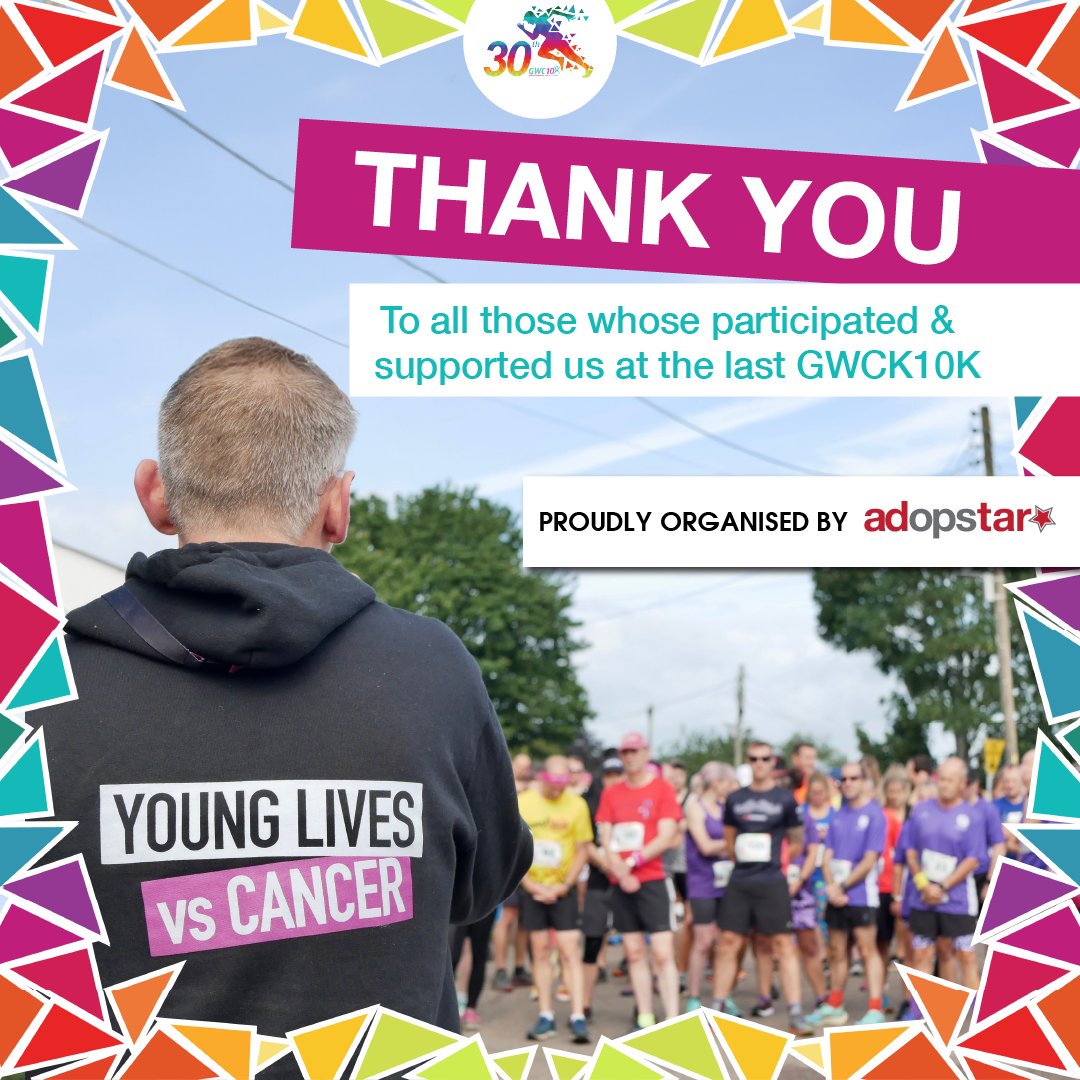 A huge heartfelt THANK YOU to all those who enthusiastically participated in and supported the last GWCK10K!

We crossed that finish line and celebrated the power of unity and generosity. All in support of a great cause - Young Lives Vs Cancer