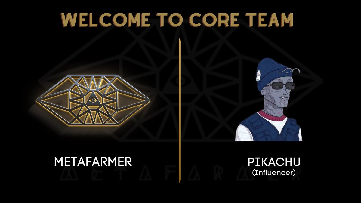 metafarmernft's tweet image. Welcoming @Web3Pikachu to the MetaFarmer Core Team