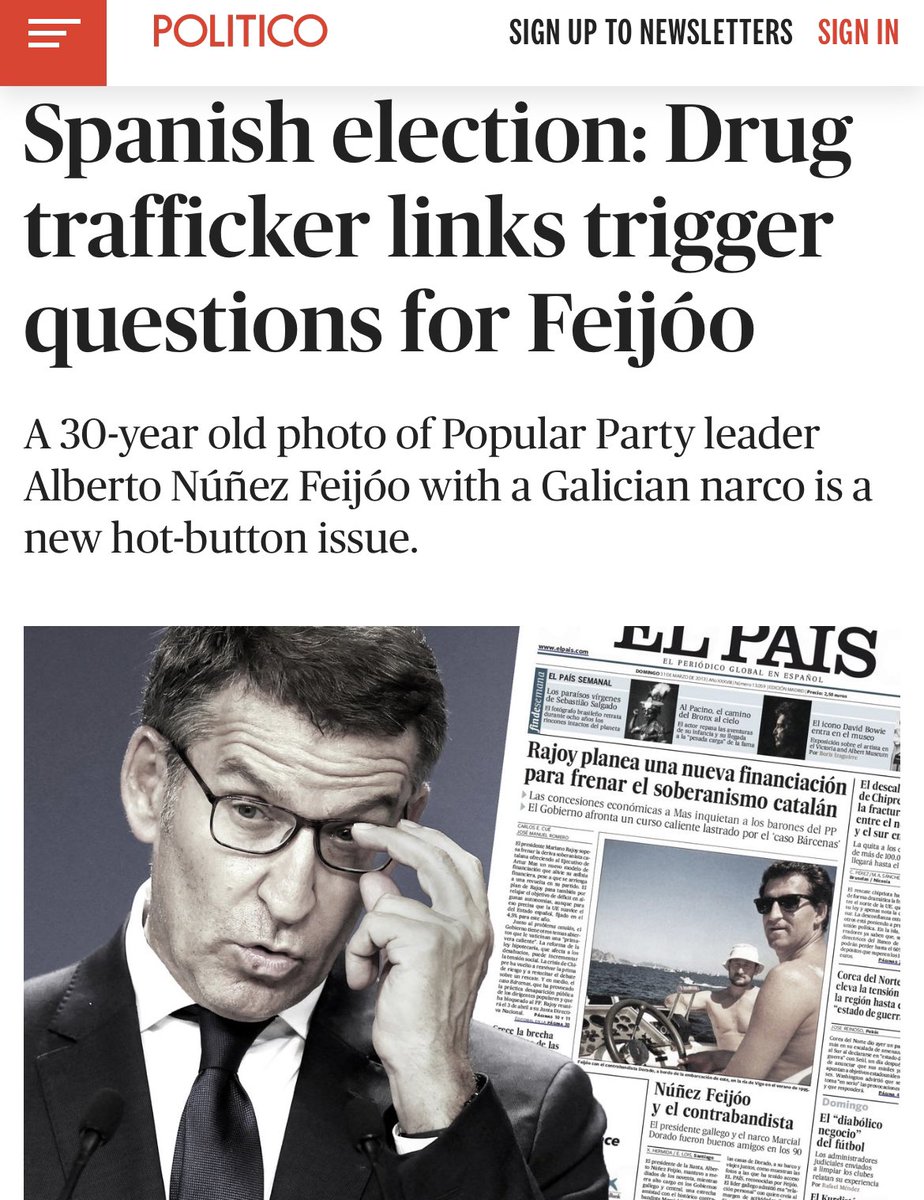 La prensa internacional ya empieza a preguntar cómo es posible que un señor que se iba de vacaciones con un narcotraficante pueda pretender ser presidente de España. ¿Nosotros seguimos haciendo como si no pasase nada?
