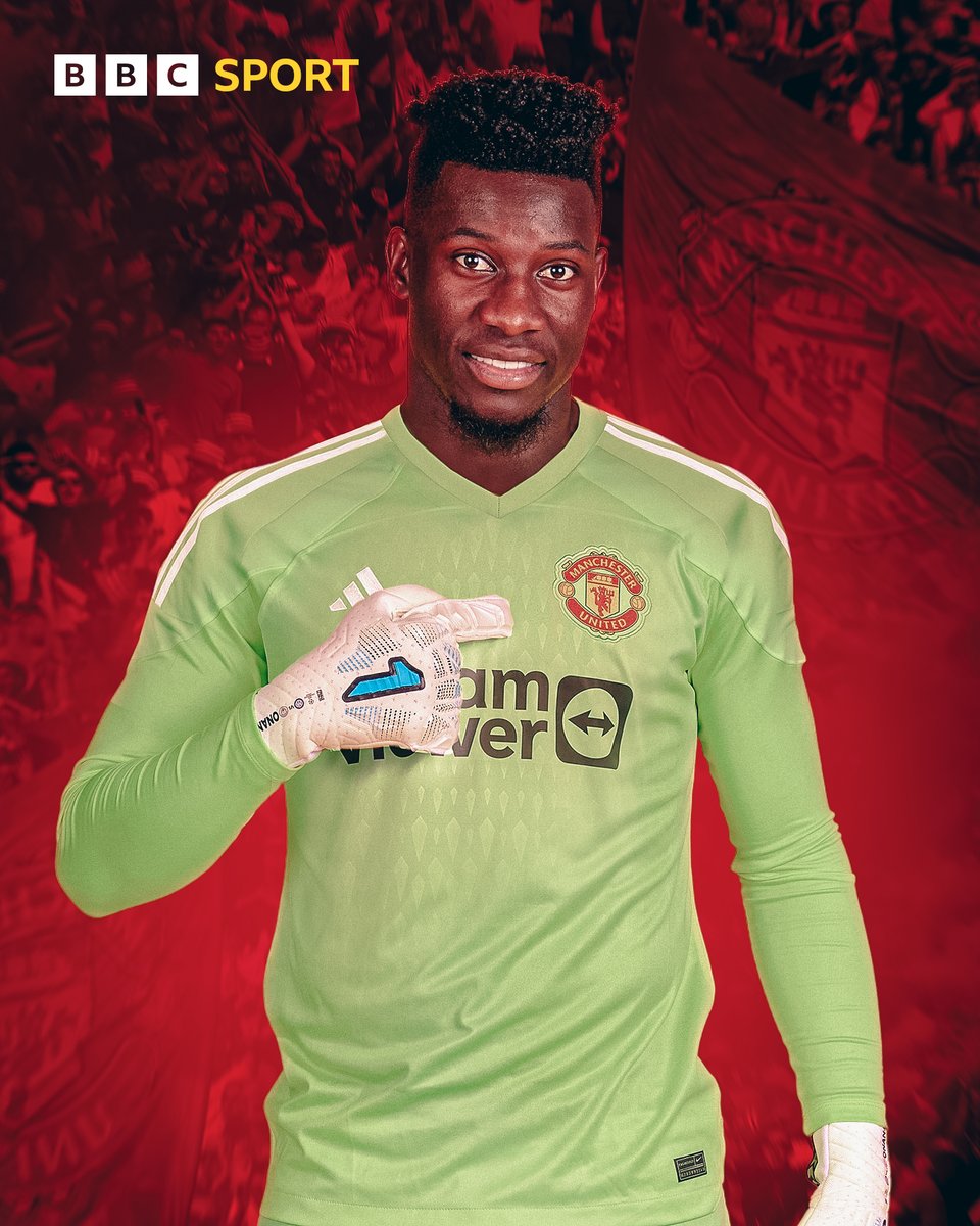 BBCMOTD's tweet photo. Manchester United have agreed a deal to sign Andre Onana! ✍️

#BBCFootball https://t.co/CKgTWfyTvj