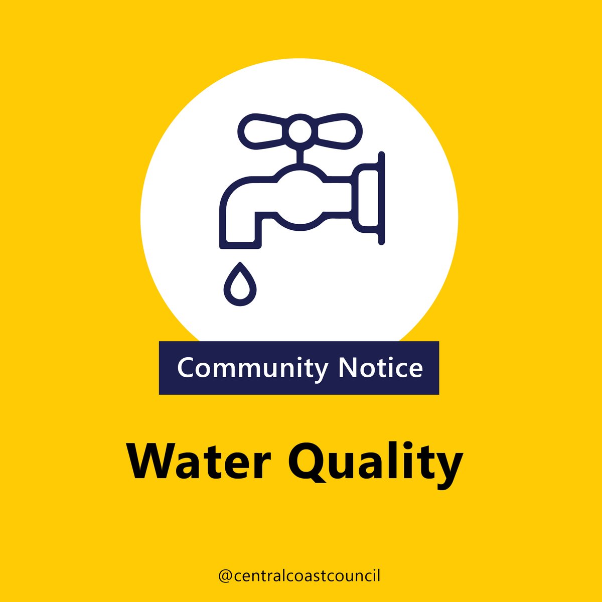CCoastCouncil's tweet photo. NOTICE TO RESIDENTS at Watanobbi: – We have been made aware of discoloured water affecting the residents of multiple streets in Wotonobi with no known cause of the issue at this time. Read more on Facebook or discoloured water: https://t.co/Ava4PIdGt4  #CCCWater https://t.co/9QSzMn2tBw