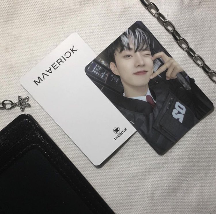 enhakarts's tweet photo. wts lfb ph the boyz 

~ . Q maverick pc — 130 php 
           mint condition 

mod : sco ( jnt ) 
( pref meet up around sta rosa &amp; biñan laguna ) 

t. jichangmin cheek heart tbz https://t.co/GaZN7JZCaz