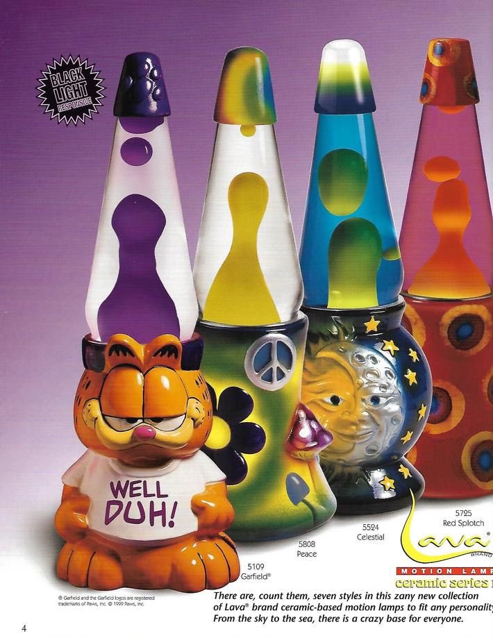 Garfield on sale lava lamp