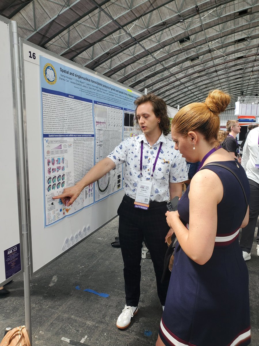 Come and see @smudgetendo poster #16 at #AAIC23 to learn about some amazing work coming out of @swaruplab1 @UCIBioSci @ucimind