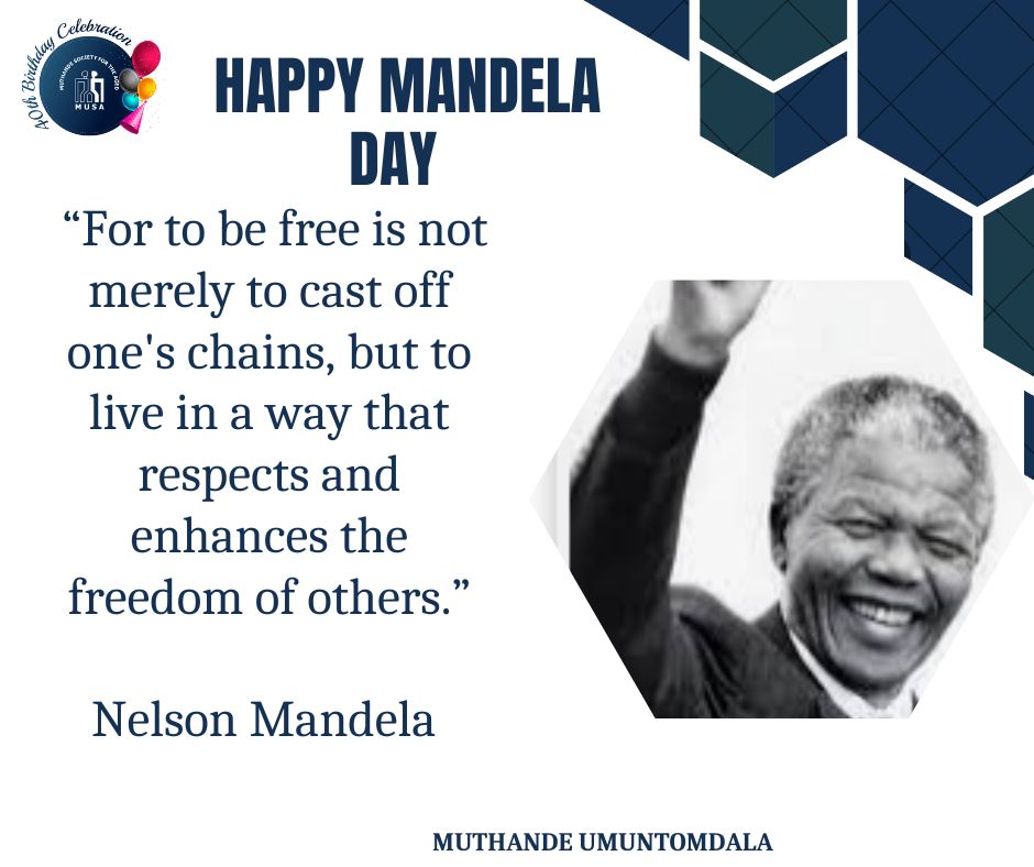 Muthande's tweet photo. Happy Mandela Day!
#MandelaDay https://t.co/U0EZ34X01w