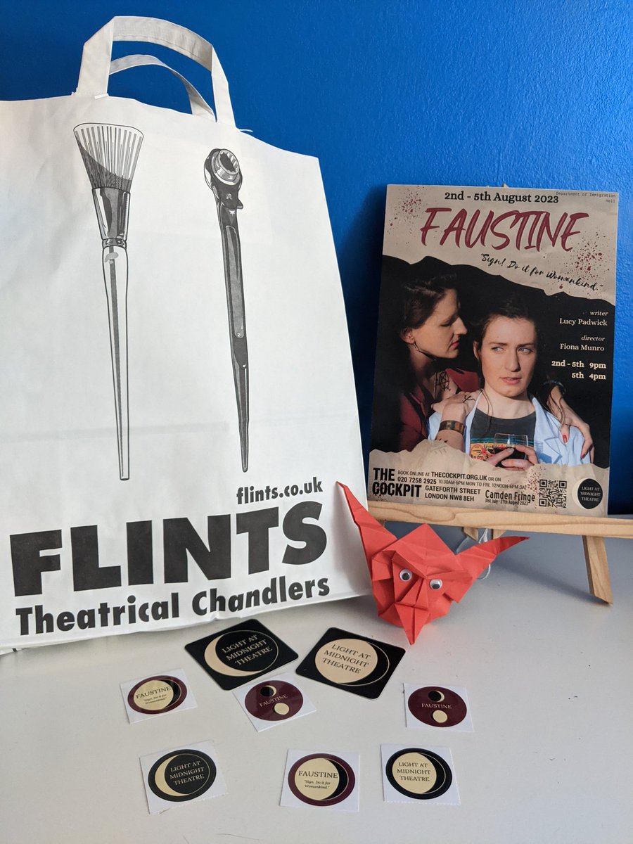 LAM_Theatre's tweet image. Got some very exciting goodies from @flintstheatre for #FAUSTINE today! 🔥🔥🔥
Wanna see? Come to @cockpittheatre 2nd - 5th August @CamdenFringe 
Book here: thecockpit.org.uk/show/faustine
#Theatre #Puppetry #Feminist #Faustus #FemaleLed #Fire