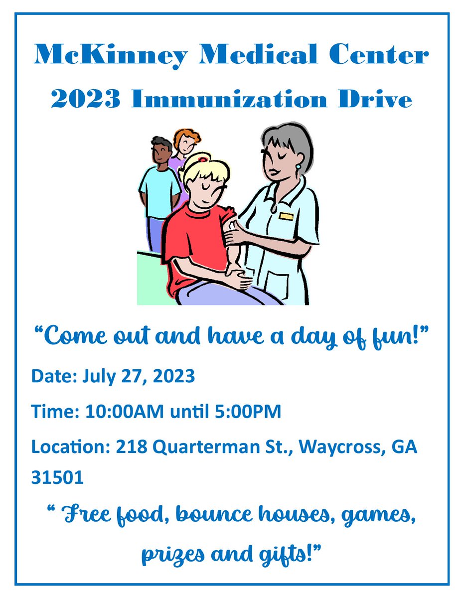 Back To School Immunization Drive