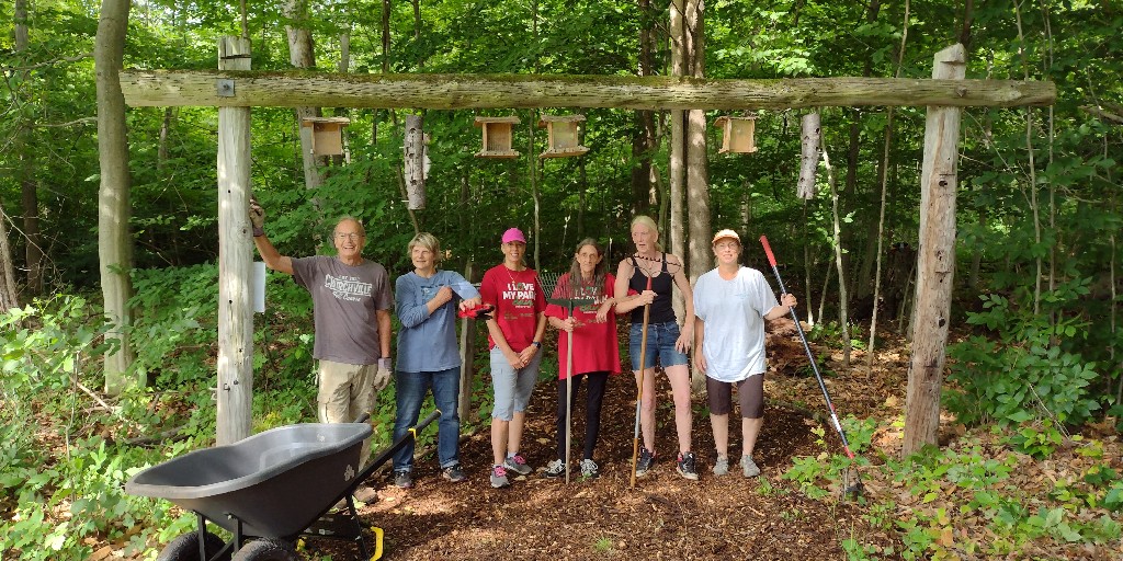PTNY's tweet photo. Thank you to ALL the volunteers who came out to beautify and enhance our state campgrounds for NY's first #CampgroundsDay on July 8! ⛺🥳

We hope you will join us for additional Love Our New York Lands stewardship events throughout the summer and fall! 
https://t.co/qgU1nO2U8K https://t.co/SyWl7qUkth