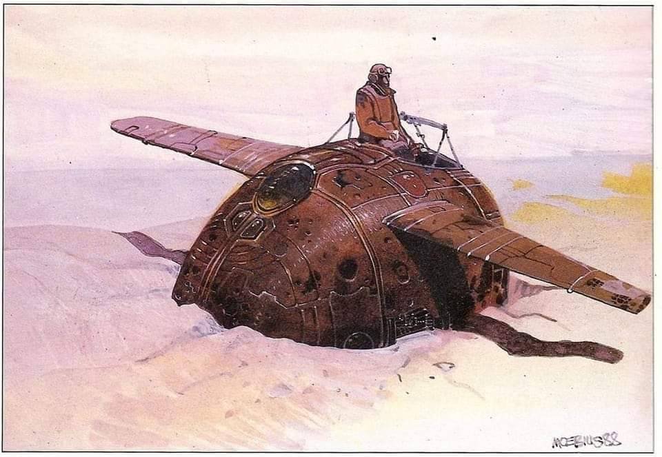 Hayao Miyazaki on Jean Giraud (Moebius)-

"I think he has an awesome sense of space. I directed Nausicaä under Moebius' influence"