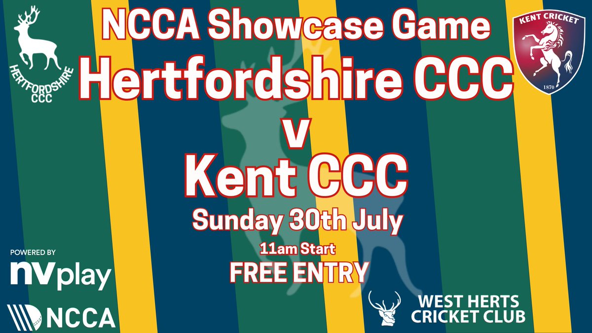 Hertfordshire Cricket (@hertscricket) on Twitter photo We're excited to announce our <a href="/NCCA_uk/">NCCA (National Counties Cricket Association)</a> showcase game this year takes place on Sunday 30th July <a href="/WestHertsCC/">West Herts CC</a>
🏏@hertsccc v <a href="/KentCricket/">Kent Spitfires</a>
⌚️11am start
💷FREE ENTRY
Come on down to Park Avenue and watch the Moose take on the Spitfires !
🖤🫎💚 #moose 🛩️ We're excited to announce our <a href="/NCCA_uk/">NCCA (National Counties Cricket Association)</a> showcase game this year takes place on Sunday 30th July <a href="/WestHertsCC/">West Herts CC</a>
🏏@hertsccc v <a href="/KentCricket/">Kent Spitfires</a>
⌚️11am start
💷FREE ENTRY
Come on down to Park Avenue and watch the Moose take on the Spitfires !
🖤🫎💚 #moose 🛩️