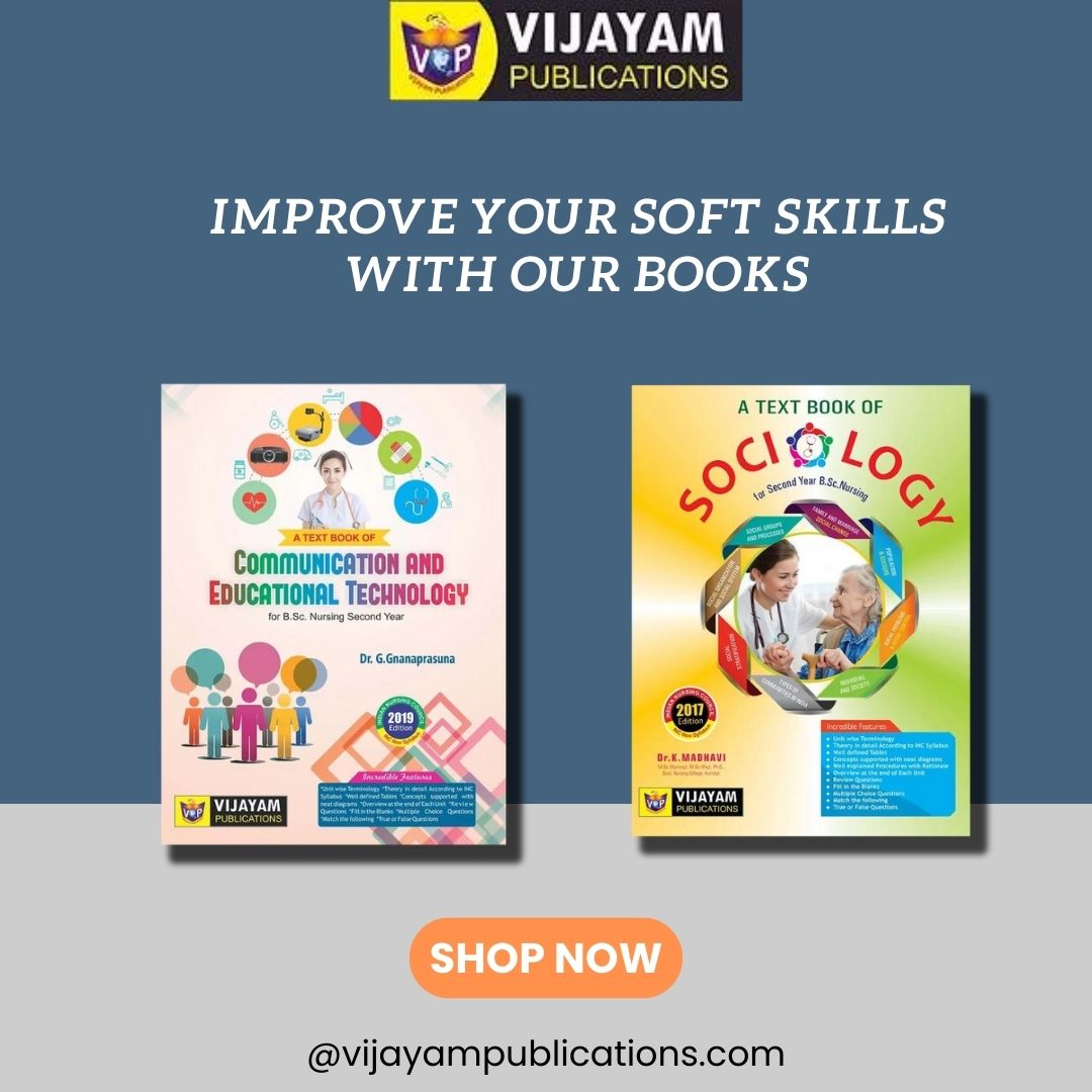 Vijayambooks's tweet image. Improve your soft skills with our books
Get Your Best Nursing Books In Vijayawada
For Details Visit Our Vijayam Publications In Vijayawada
#BSc #textbook #modelpapers #previouspapers #questionbank #testpapers #unitwise #topicwise #diagrams