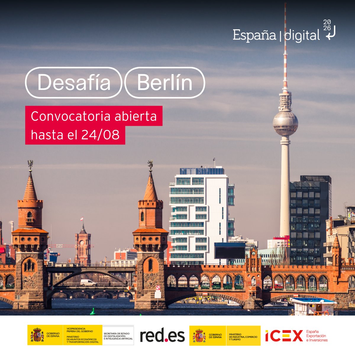 💡¿Perteneces a una startup tecnológica del sector de la automoción o movilidad? ¿Quieres conocer el mercado alemán a fondo para escalar tu negocio con éxito?🌍✨  No te pierdas la segunda convocatoria del @ProgramaDesafia Berlín 2023 👇red.es/es/actualidad/…