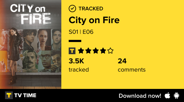Fox34345's tweet photo. I've just watched episode S01 | E06 of City on Fire! https://t.co/1FIiHpvZz1 #tvtime https://t.co/ADGSI2h9Dh