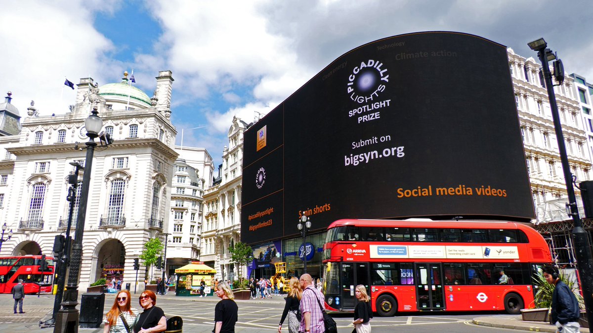 @LondonBigSynFF & @piclights invite everyone to submit their #shorts & #videos of positive #change, resilience & hope on major global or local issues to win the 2023 Piccadilly Lights Spotlight Prize- screen to #millions on #London's iconic @PicLights. bigsyn.org