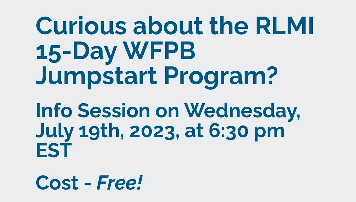 Jumpstart provides all the information and support you need to achieve positive health results and reduce or reverse chronic diseases.

Two weeks is all it takes!

Please click the Link to register for our FREE INFO SESSION TOMORROW 

rochesterlifestylemedicine.org/events/#!event…