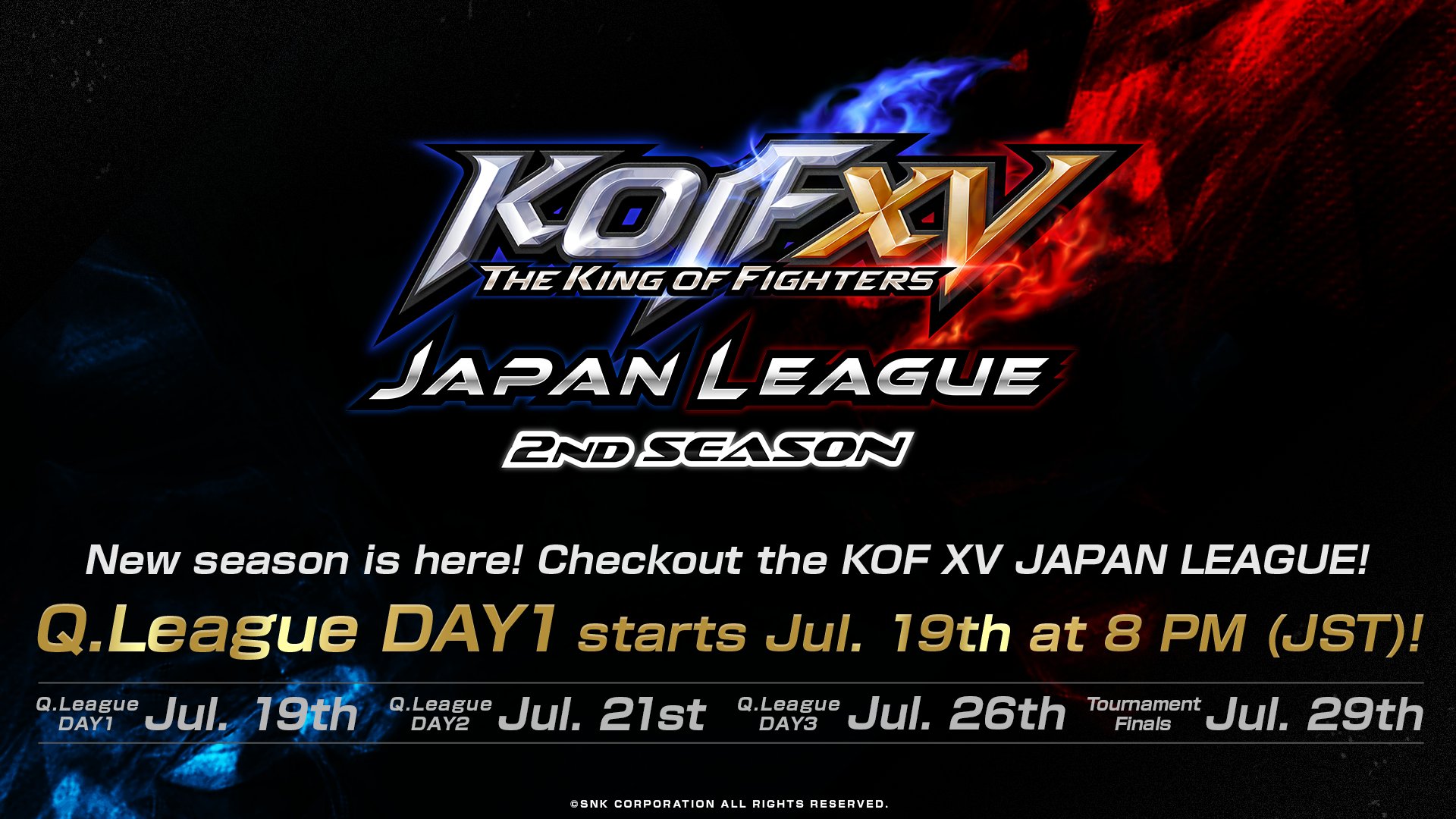 SNK GLOBAL on Twitter "The KOF XV JAPAN LEAGUE 2nd SEASON, an official