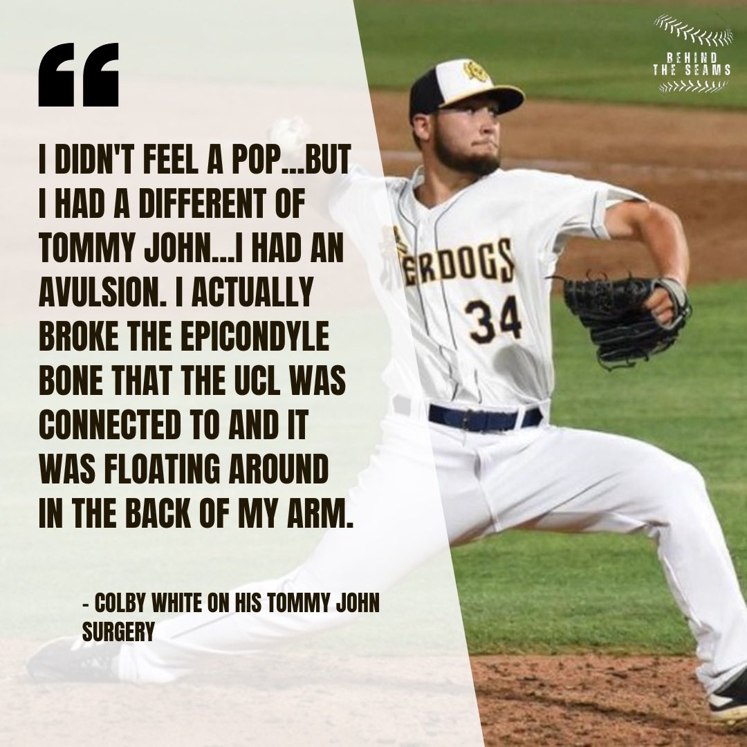 JaredCP1's tweet photo. Behind the Seams Prospects Corner is joined by Tampa Bay Rays top prospect Colby White to discuss his journey overcoming Tommy John!

Jake Wiener of Prospects1500 also joins the show to talk about the state of the Rays farm system. #RaysUp 

Apple: https://t.co/pCSjjvu5GI

YouTube: https://t.co/My90IcvK11