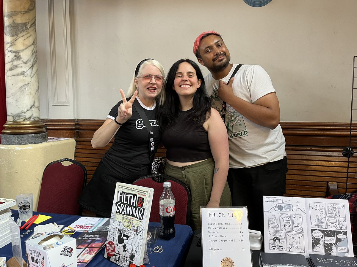 sxbond's tweet photo. 🧵4/4 And last but not least, thx to #ImogenMangle the greatest collaborator on earth whom I’m not married to & her amazing partner @CharlieCawood So glad we finally got to shop & meet! Viva Comix! https://t.co/intHnGDcbY