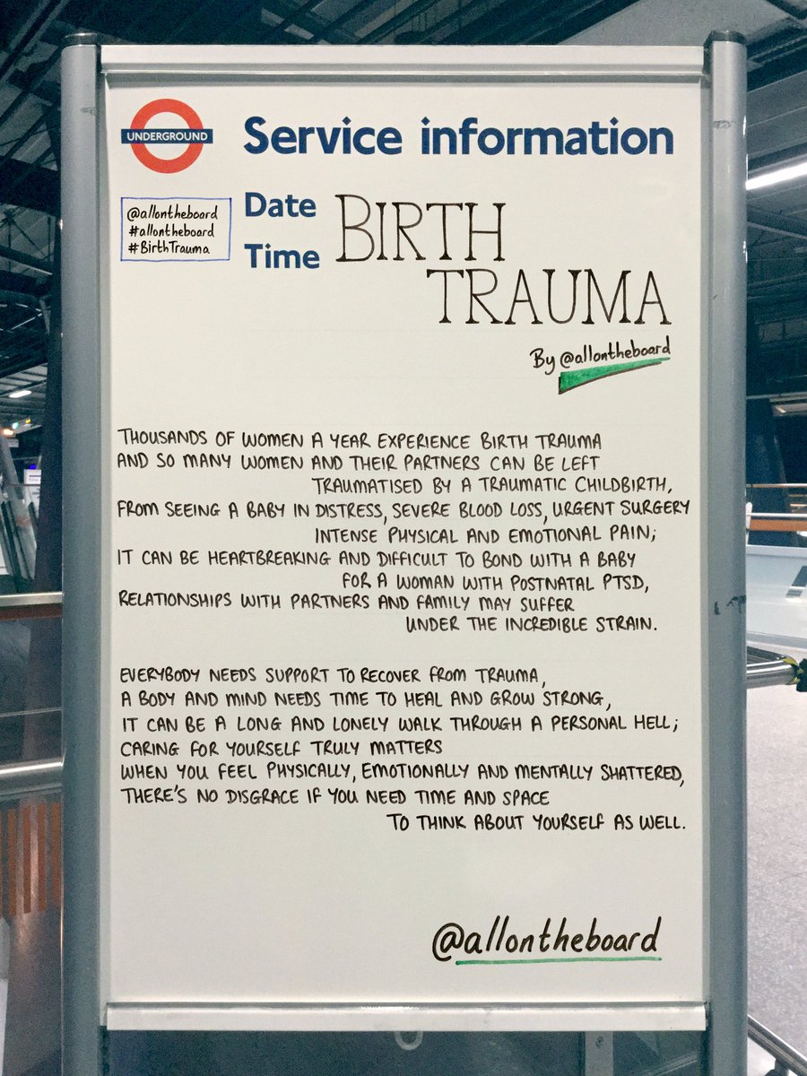 This week is Birth Trauma Awareness Week. Thousands of women and their partners suffer from the affects associated with a traumatic birth. Please don’t suffer in silence. You are not alone. #BirthTraumaAwarenessWeek #BirthTrauma #BTAW2023 #allontheboard