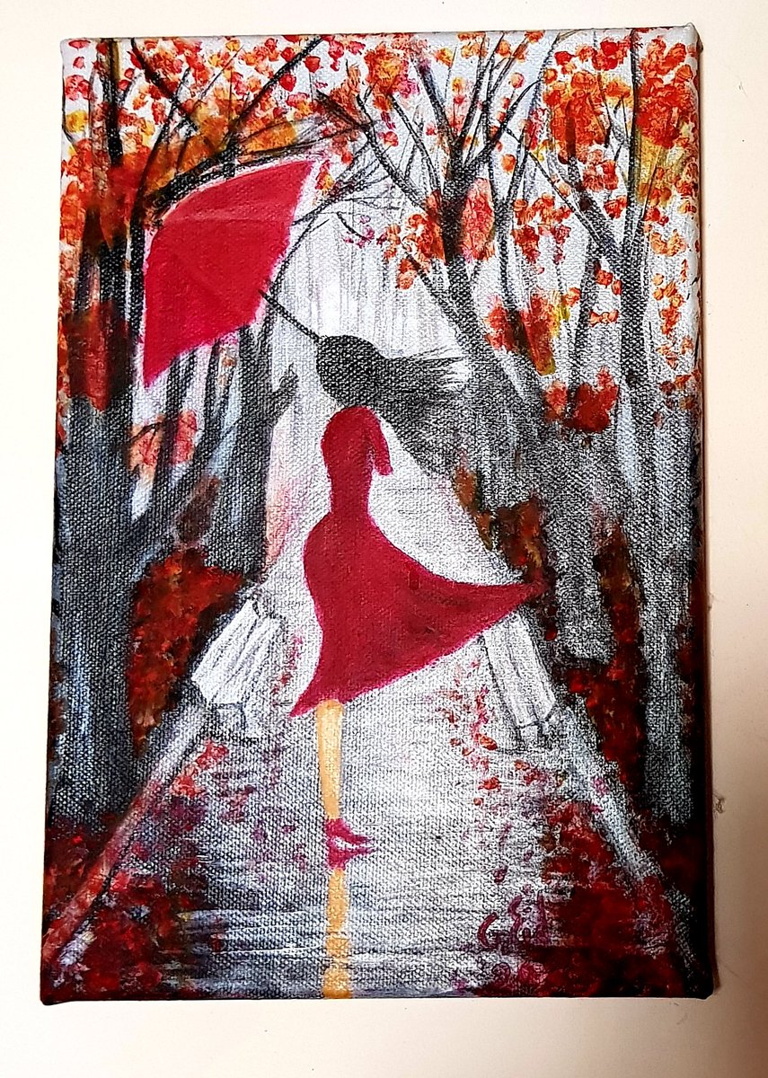 GhadaEid76's tweet image. #acrilycpainting #acrilyc #sky #fall #girl #red #ladyinred #umbrella #parapluie #tree #women #رياح #winds #go_with_the_winds👩‍🎨❤