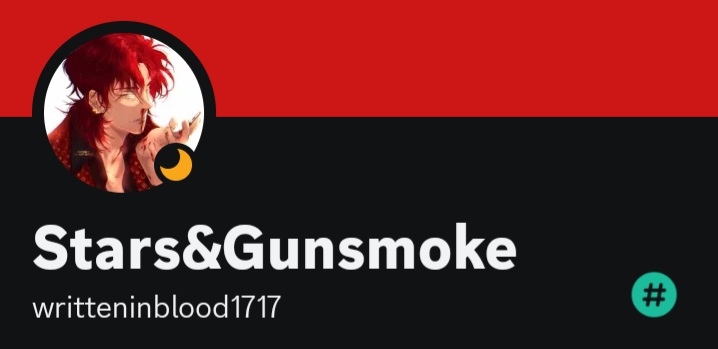 //I'm hoping to stick around as long as I can for this. But here's my discord if you guys still wanna write together when everything here falls into the abyss...
