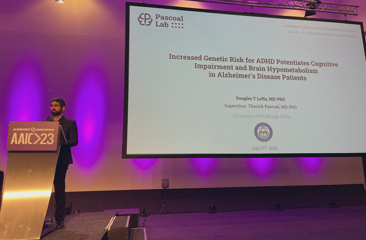 Pascoal Lab (@labpascoal) on Twitter photo Fantastic presentation by <a href="/dtleffa/">Douglas Leffa</a> where she showed that the individuals with ADHD and cognitive impairment may have a more severe disease phenotype. #AAIC2023 Fantastic presentation by <a href="/dtleffa/">Douglas Leffa</a> where she showed that the individuals with ADHD and cognitive impairment may have a more severe disease phenotype. #AAIC2023