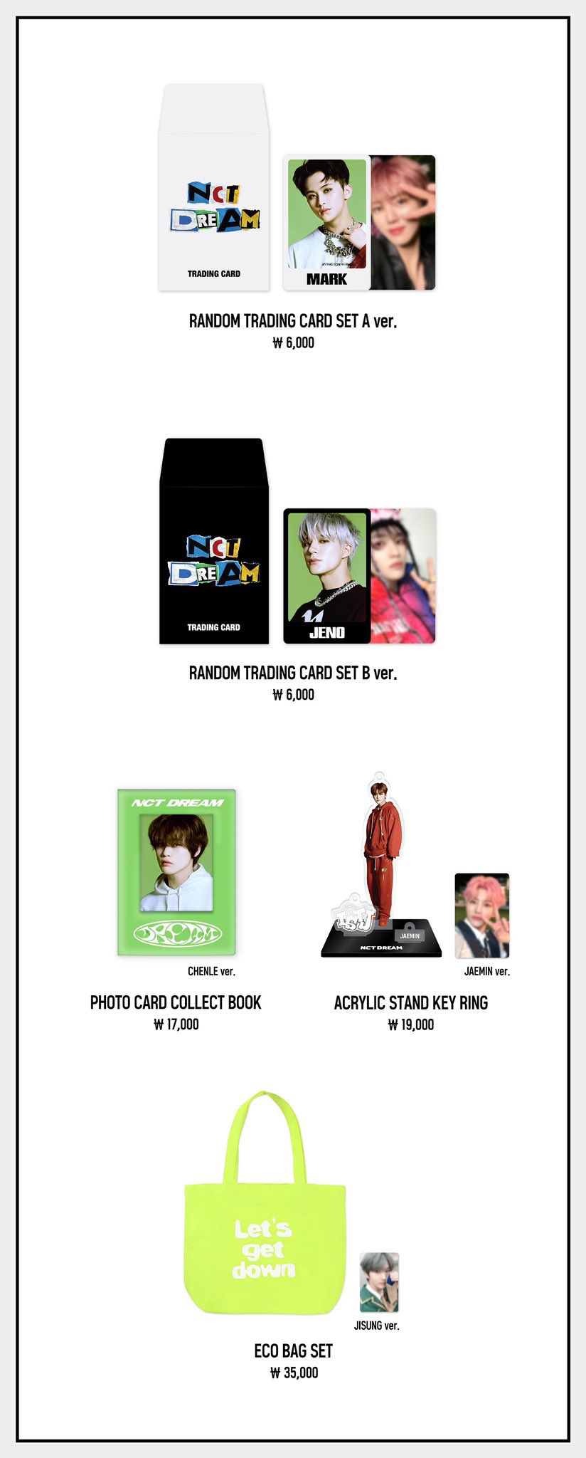 NCT DREAM ISTJ 公式MD ECO BAG SET ジェノ