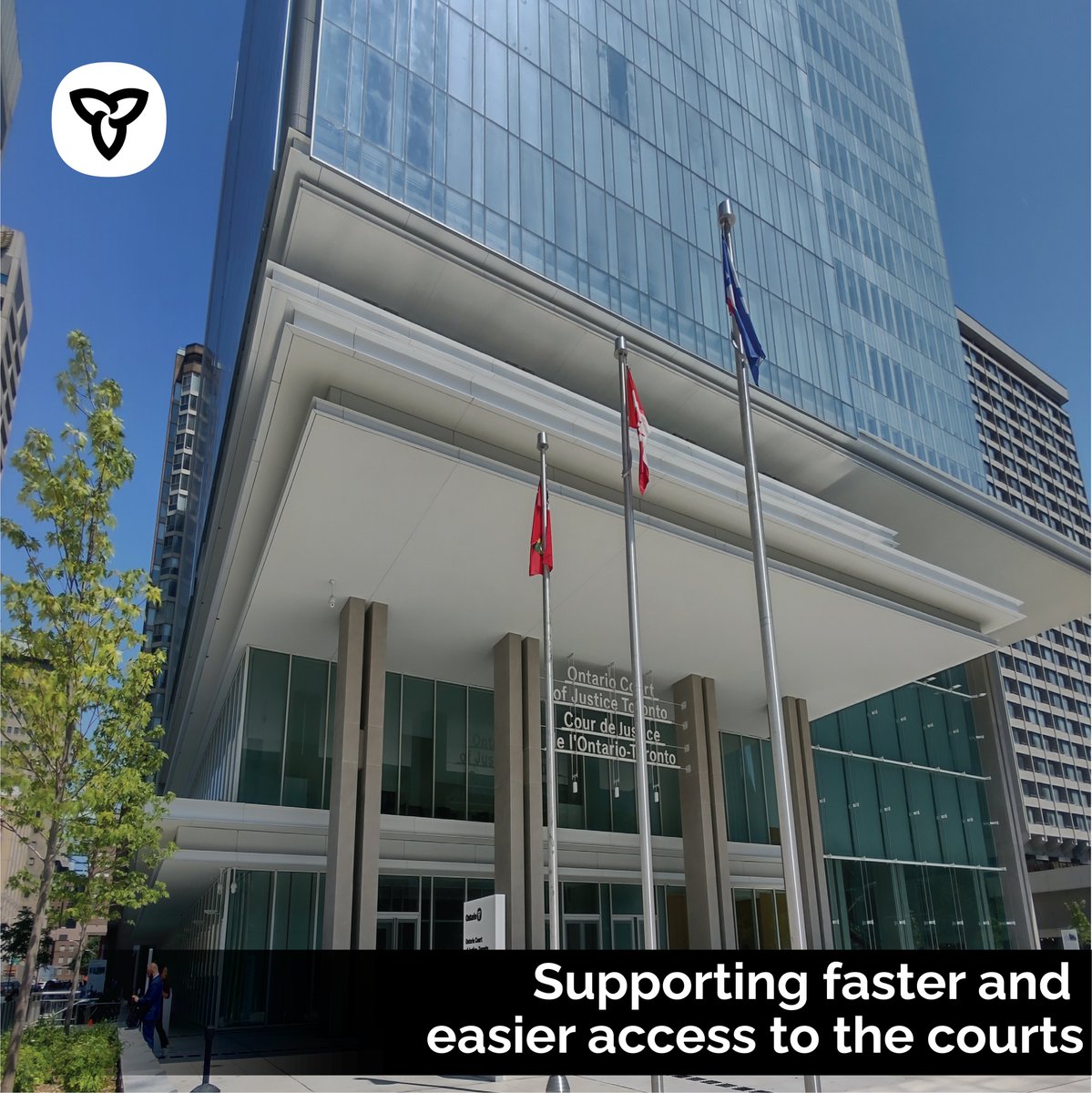 The Ontario government is investing $166 million in the Courts Digital Transformation initiative.

This NEW platform will help people resolve legal matters easier and faster by moving more justice services online.

🔗: news.ontario.ca/en/release/100…