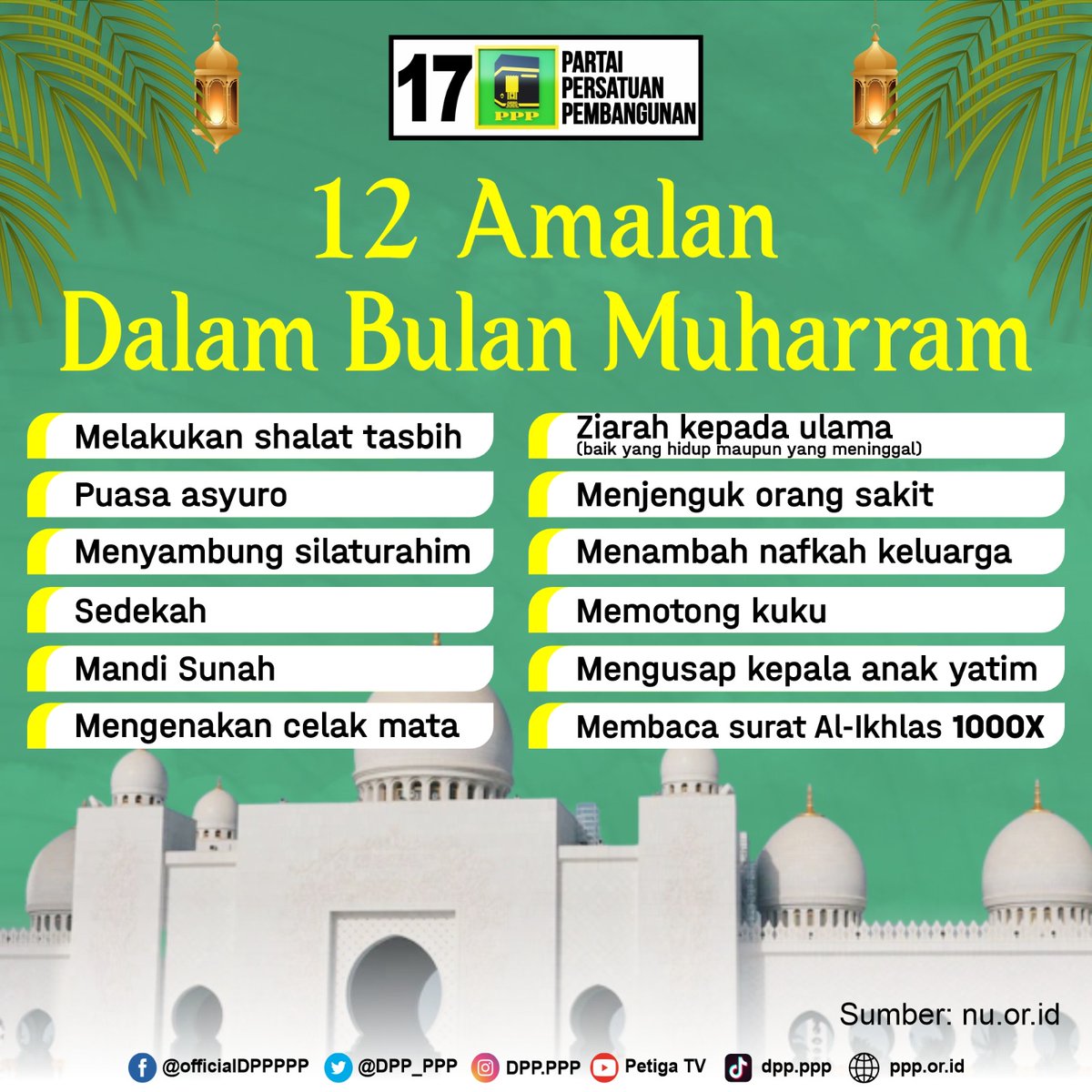 DPP_PPP's tweet photo. Ahlan Wa Sahlan 
Di Tahun Baru Islam 
1 Muharram 1445 H

Semoga kita diberikan keberkahan lahir dan batin dalam memasuki tahun baru ini 🤲

#TAHUNBARUISLAM https://t.co/eCK8Wdbf8s