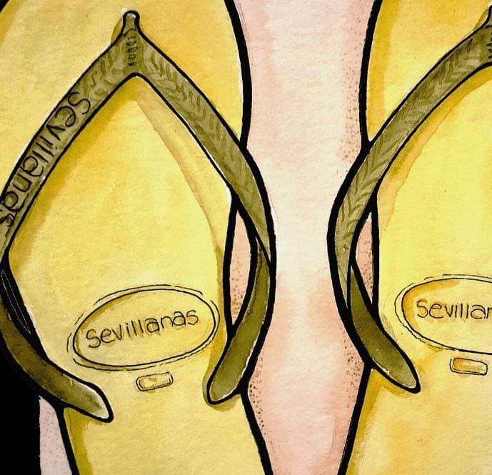 Arteepati's tweet photo. No me pises que llevo chanclas SEVILLANAS !

Nuestro nuevo diseño para la conquista de las costas del mundo mundial

#Verano2023 #Nomepises #Sevilla #Chiringuito https://t.co/CWzFvYwfcD