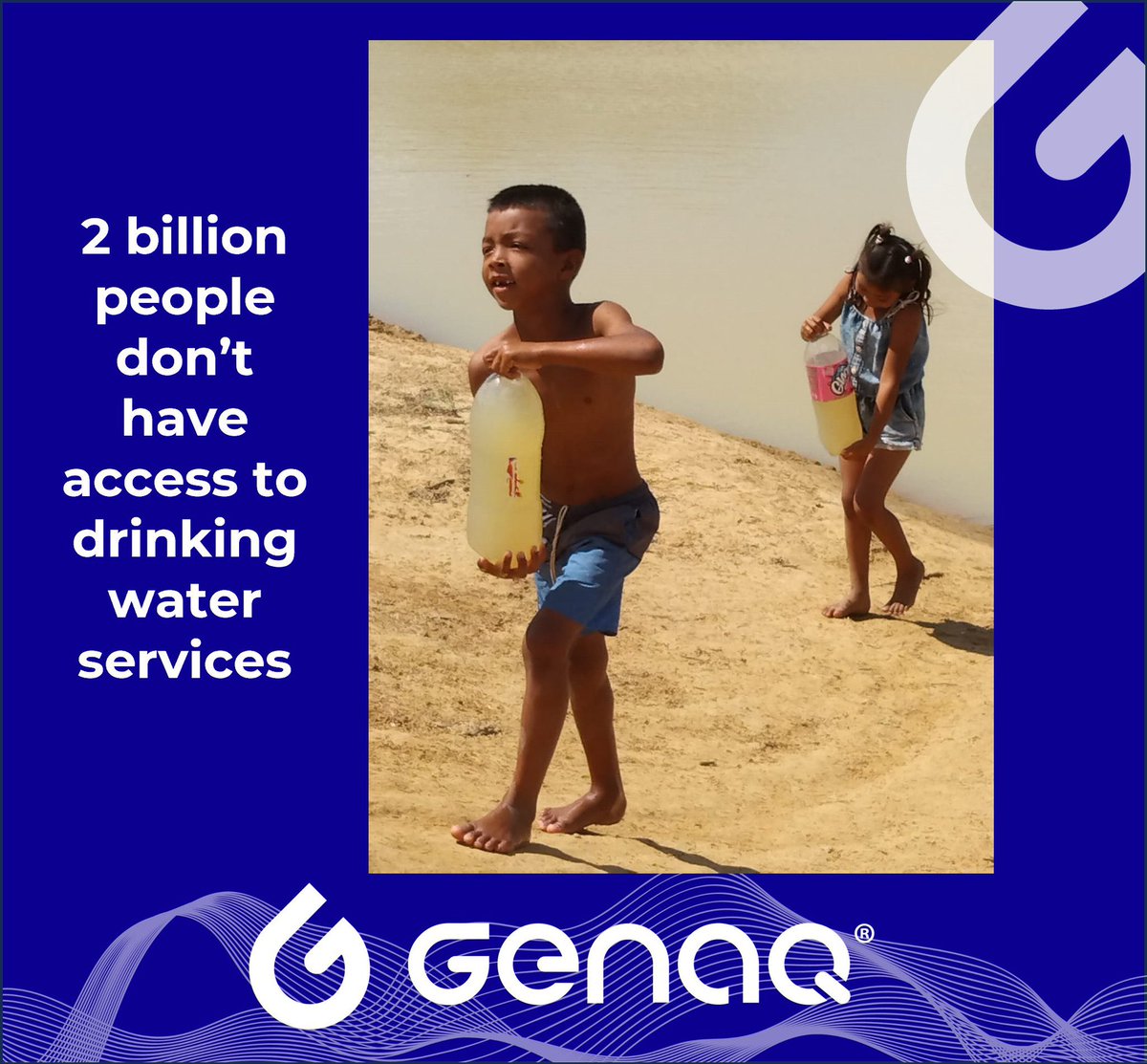 fpgimsa's tweet photo. IEA-GENAQ💦💧
Una crisis global: 2 mil millones de personas carecen de agua potable. GENAQ convierte el aire en agua, ofreciendo una solución sostenible. Únete a nosotros para cambiar vidas a través del acceso al agua limpia. 💧🌍 #GENAQ #CleanWater #WaterScarcity #Sustainability https://t.co/tZ16l4ZgKu