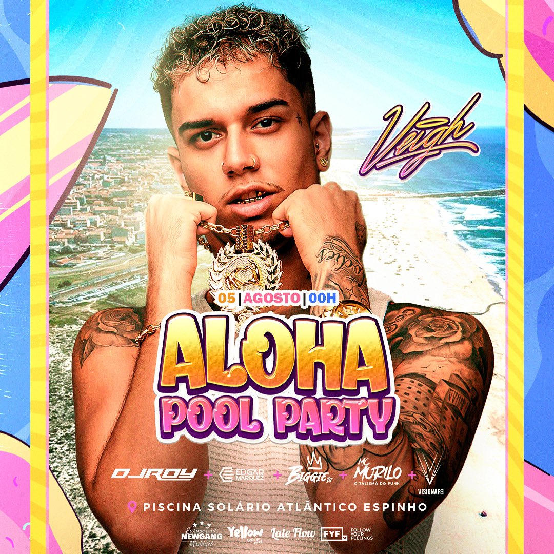 O VEIGH vai estar na melhor pool party deste verão.
Os bilhetes já estão disponíveis no link da bio ou junto dos nossos RP 🎟️
Lotação limitada 🕑

e.3cket.com/aloha-summer-p…